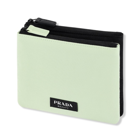 Prada DUO Mint Green and Black Pouch - Picture 2 of 3